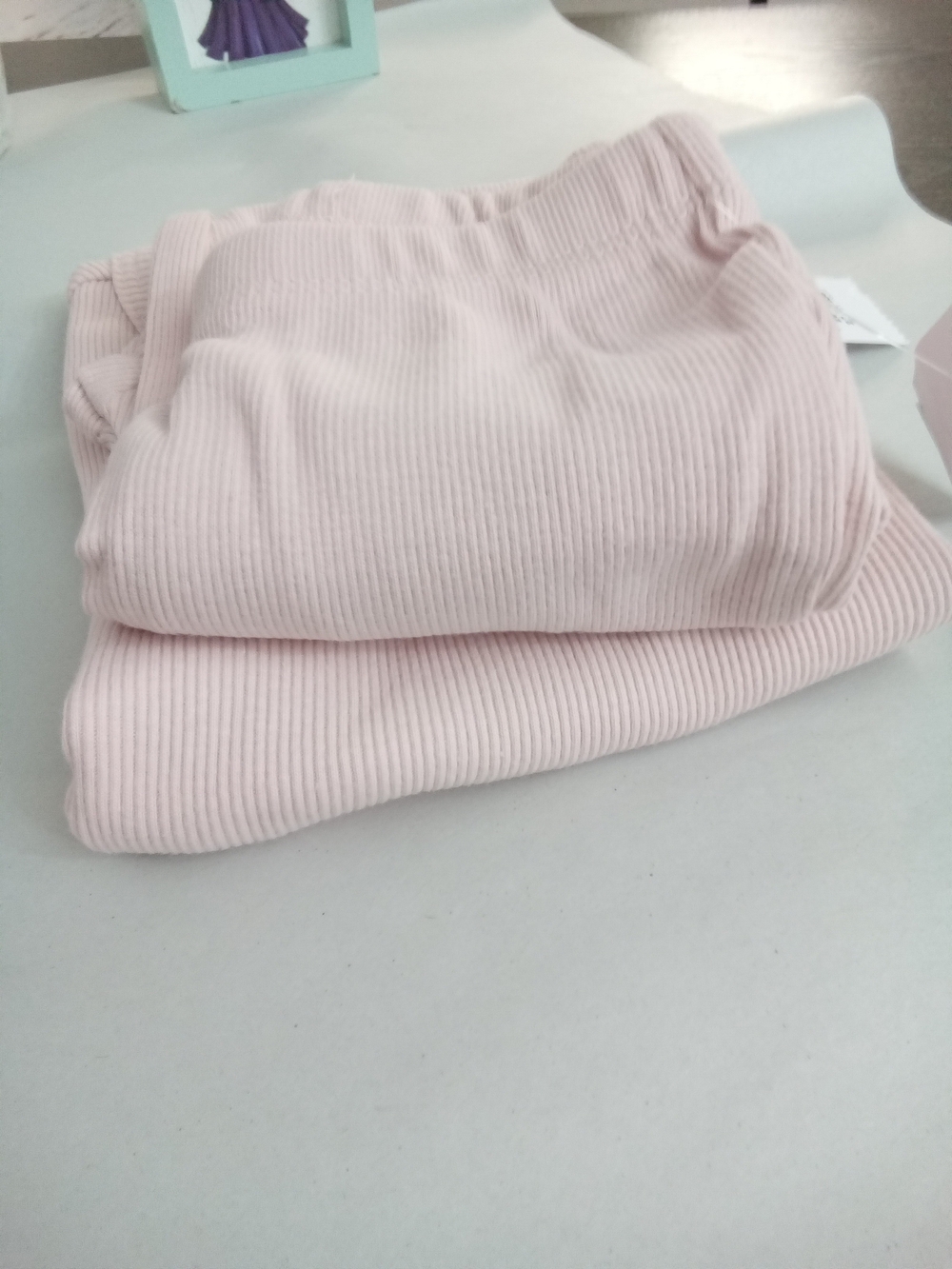 Baby Gap Baby Girls Pink Ribbed Ruffle Top & Flare Pants Set 6-12M NWT - Picture 11 of 12